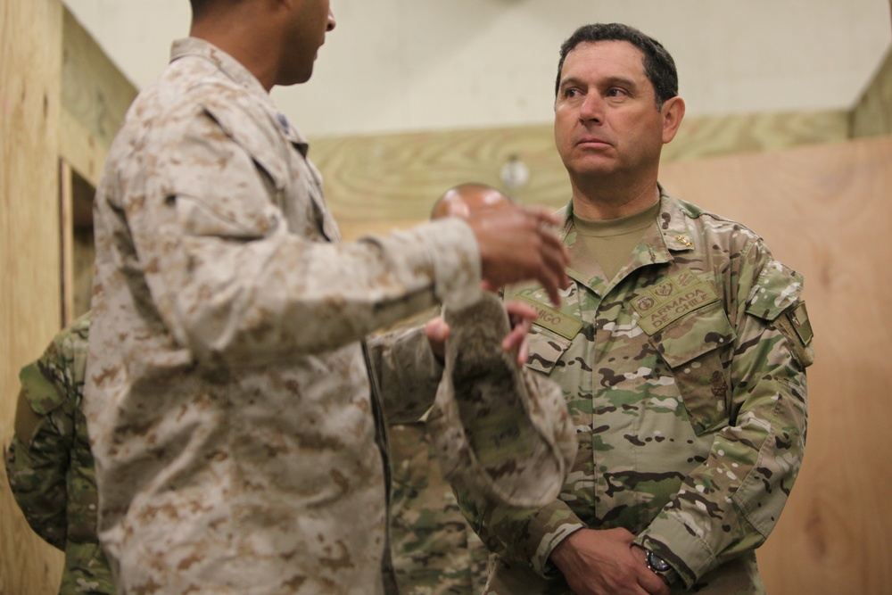 Chilean commandant visits Camp Lejeune