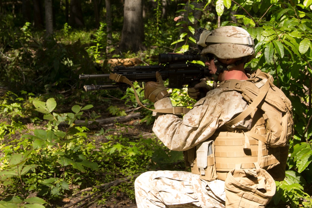 Battalion Landing Team 3/2 conducts squad leader training at Fort Pickett