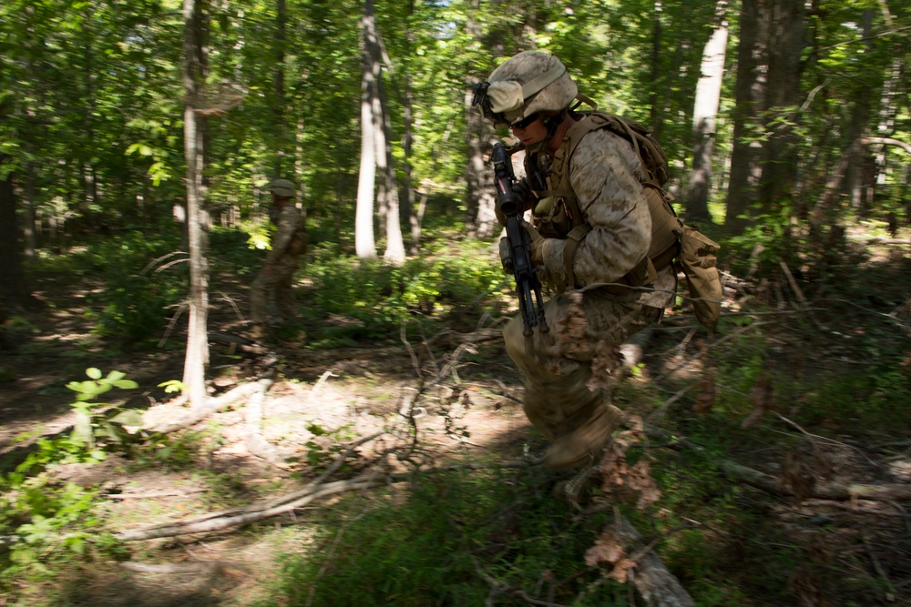 Battalion Landing Team 3/2 conducts squad leader training at Fort Pickett