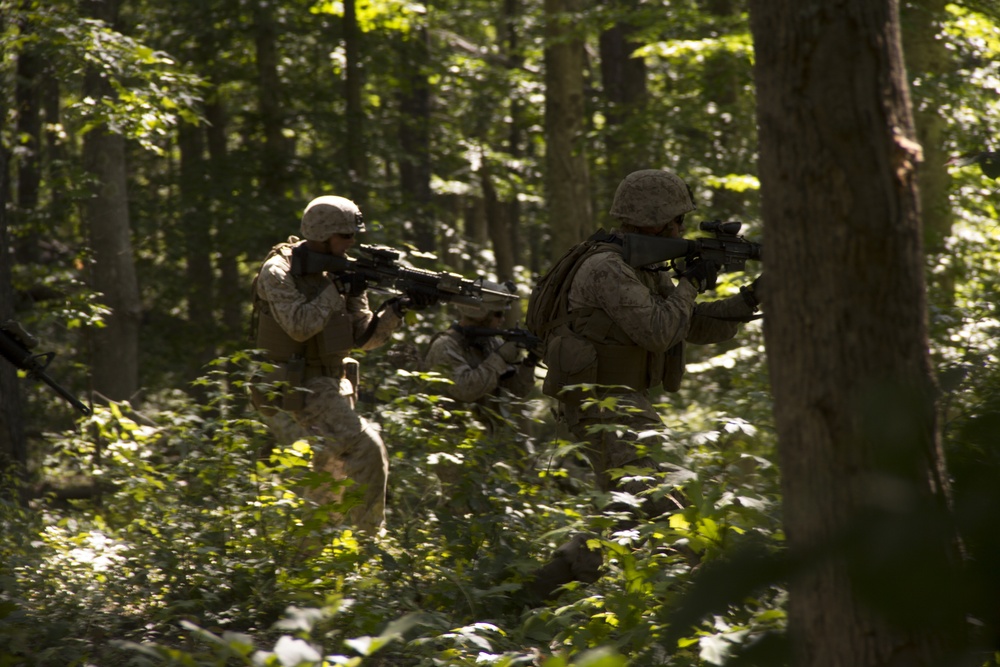 Battalion Landing Team 3/2 conducts squad leader training at Fort Pickett