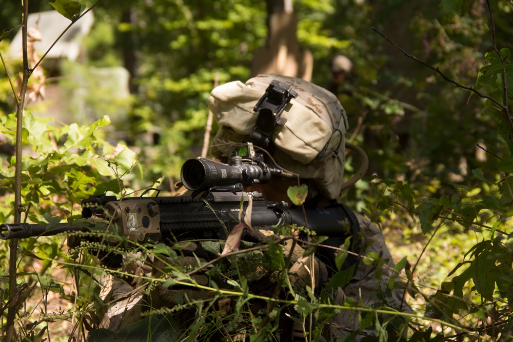 Battalion Landing Team 3/2 conducts squad leader training at Fort Pickett