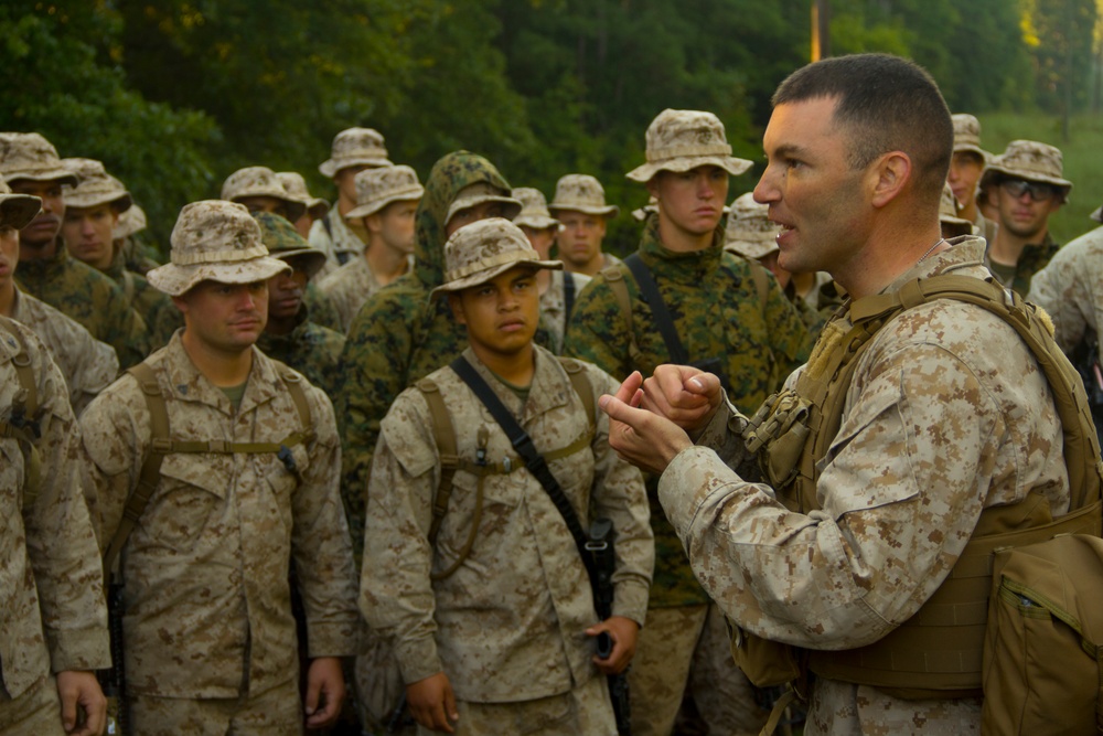 Battalion Landing Team 3/2 conducts squad leader training at Fort Pickett