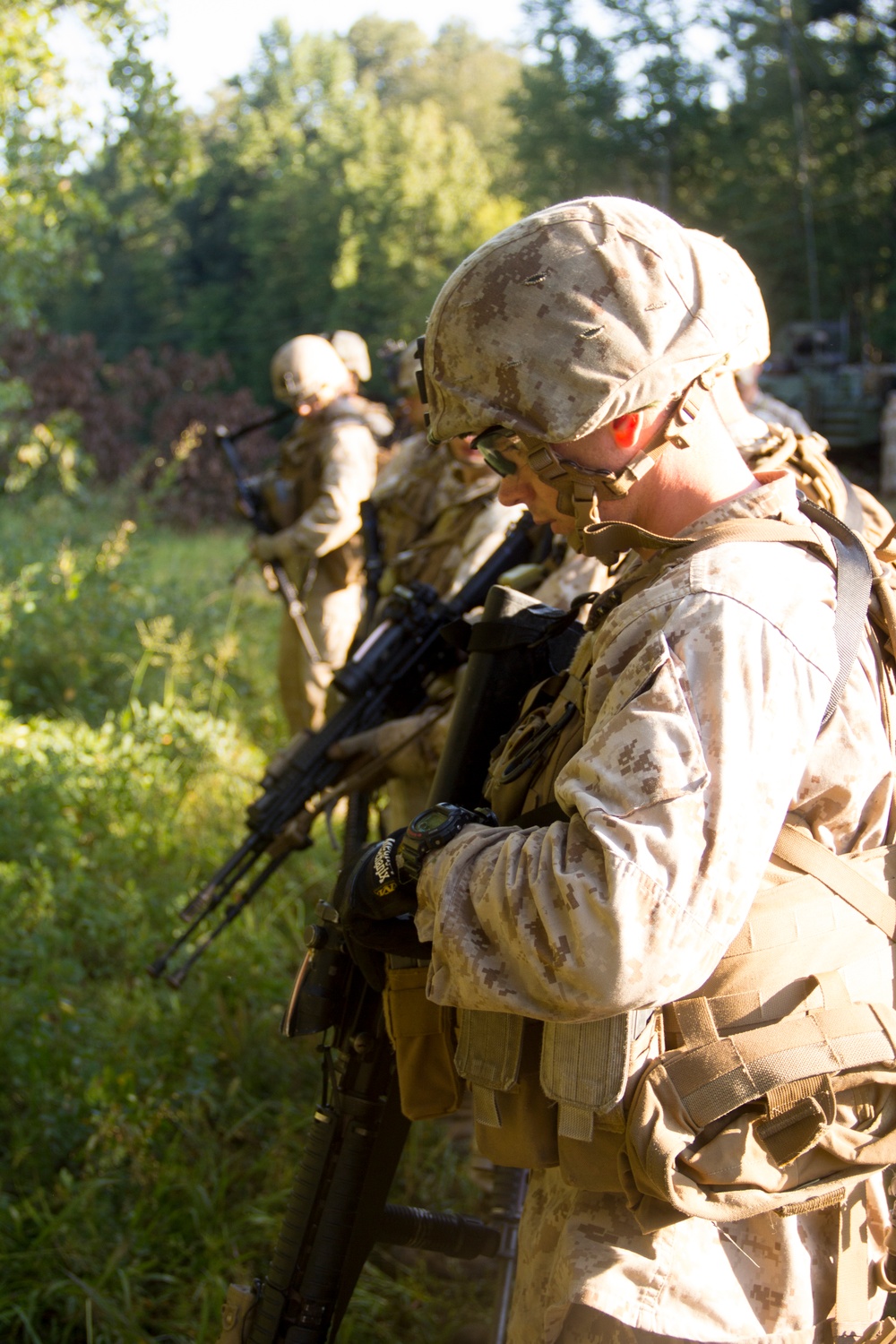 Battalion Landing Team 3/2 conducts squad leader training at Fort Pickett