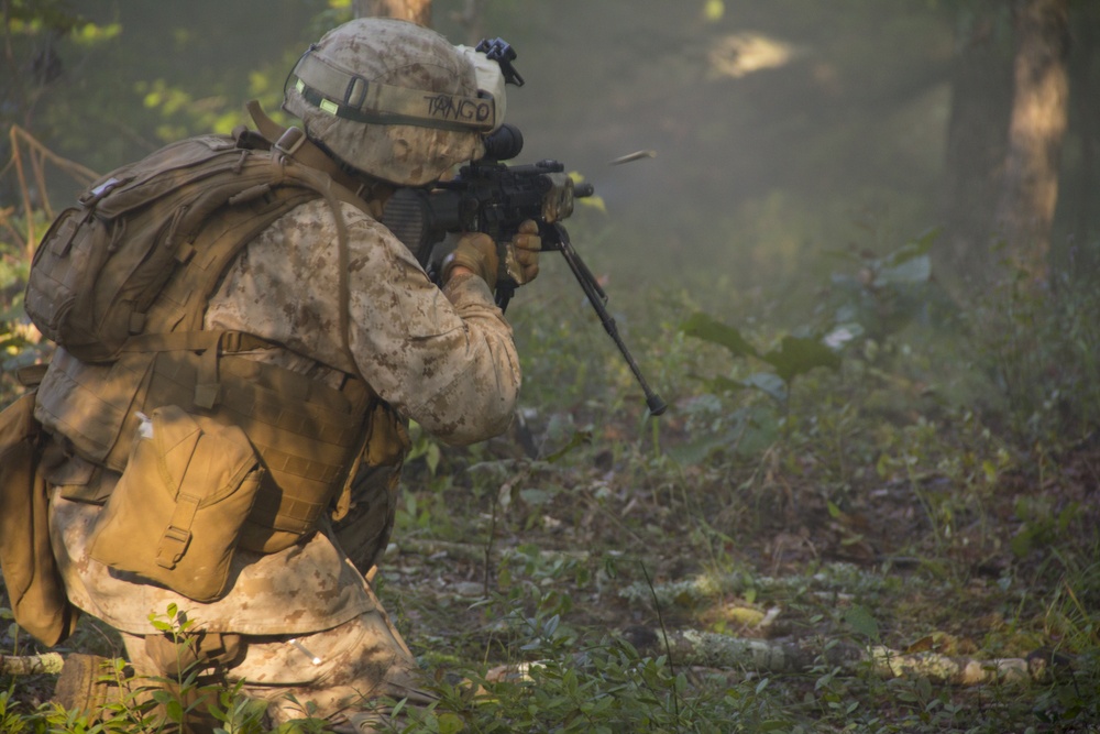 Battalion Landing Team 3/2 conducts squad leader training at Fort Pickett