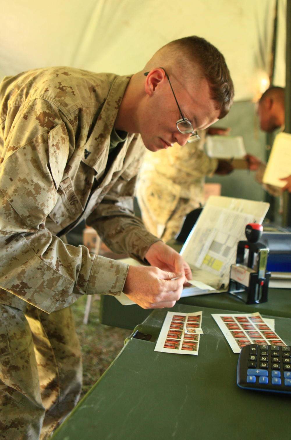 Training prepares Marines, soldiers to process mail in isolated areas