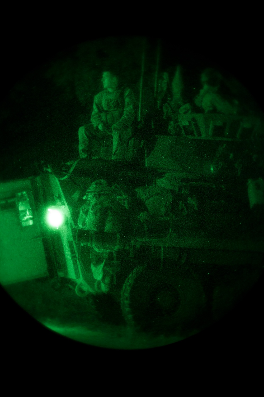 Night mechanized assault