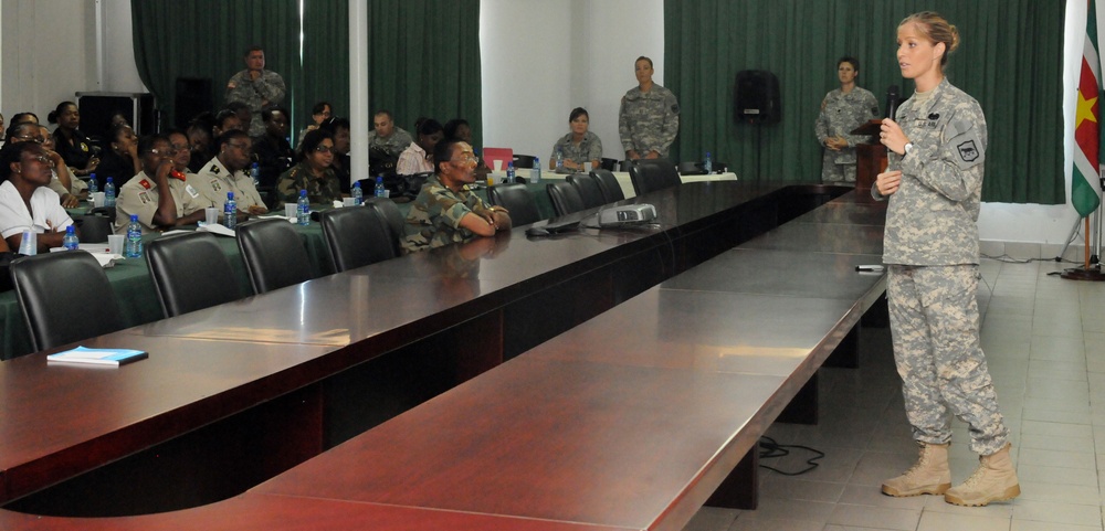 SD National Guard provides a ‘Women in the Military’ Workshop for Suriname’s armed forces