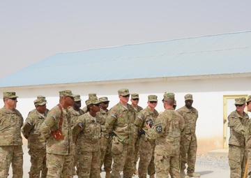 Zabul Agribusiness Development Team combat patch ceremony