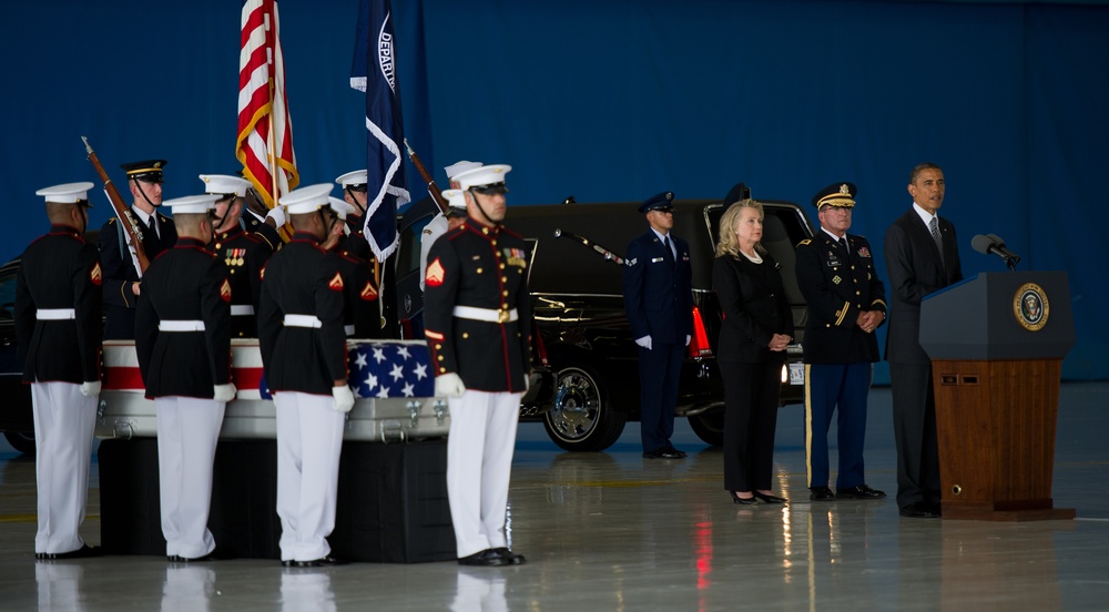 Dignified Transfer of Benghazi Consulate Victims