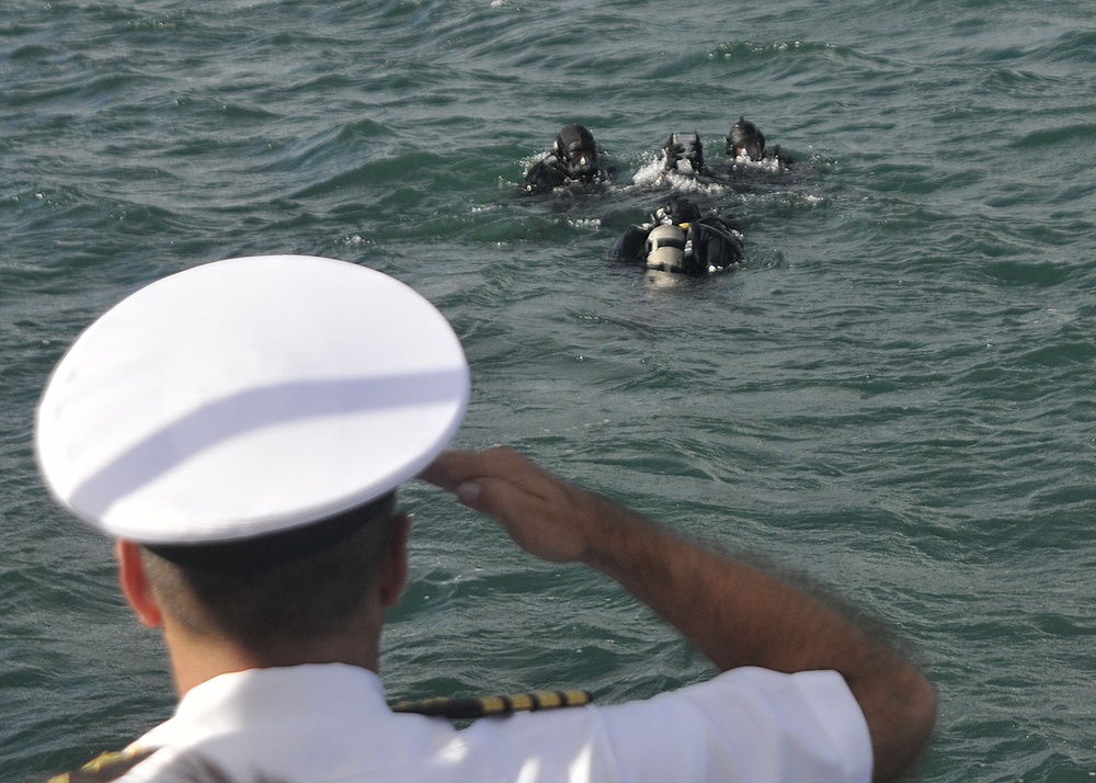 Interment ceremony at the USS Arizona Memorial