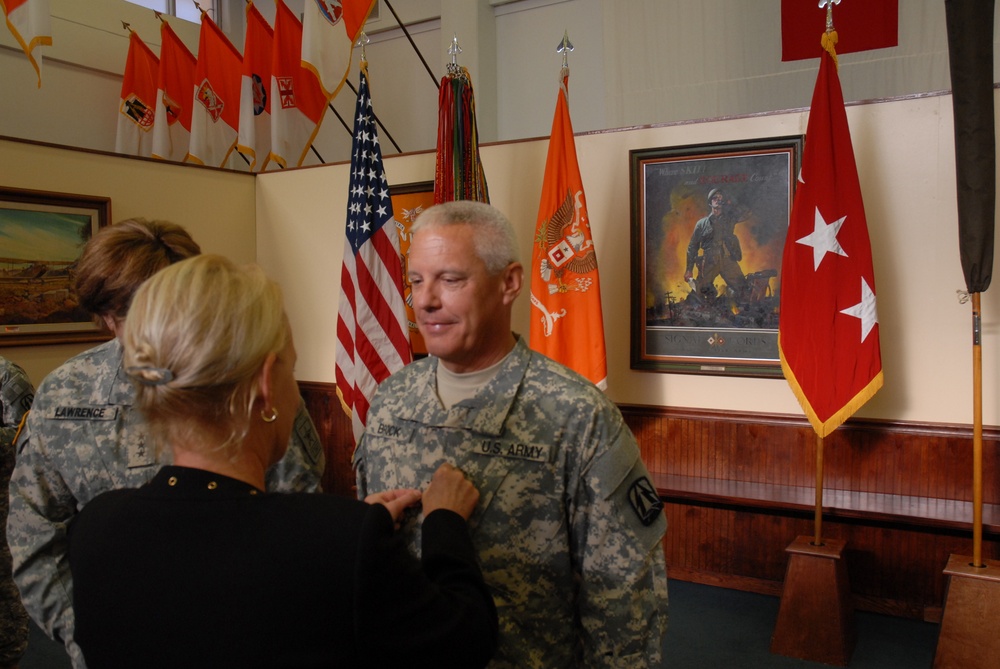 Maj. Gen. Lawrence Wayne Brock III promotion ceremony