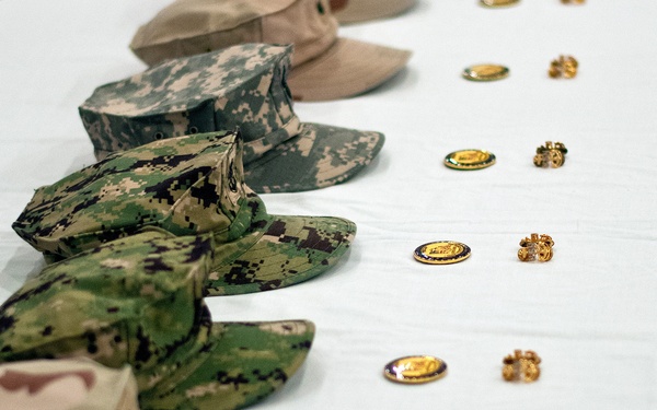 Chief petty officer pinning at Camp Arifjan, Kuwait