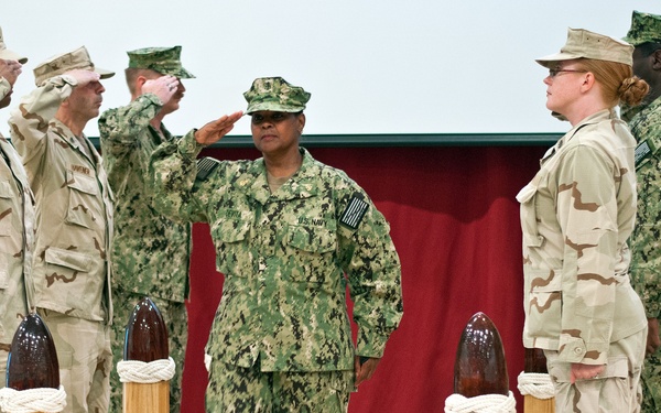 Chief petty officer pinning at Camp Arifjan, Kuwait
