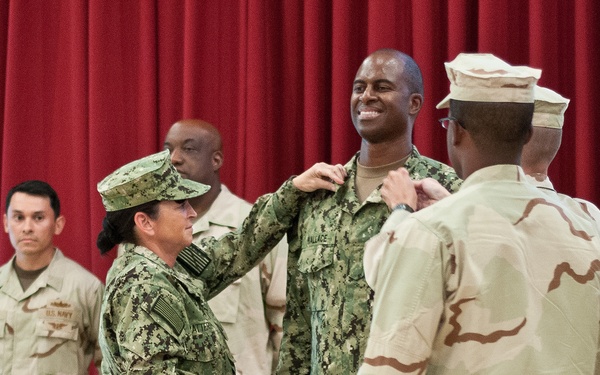 Chief petty officer pinning at Camp Arifjan, Kuwait