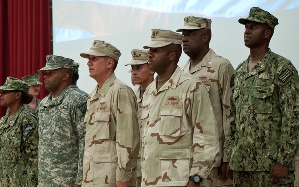 Chief petty officer pinning at Camp Arifjan, Kuwait