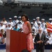 First lady at welcome home ceremony