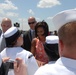 First lady at welcome home ceremony