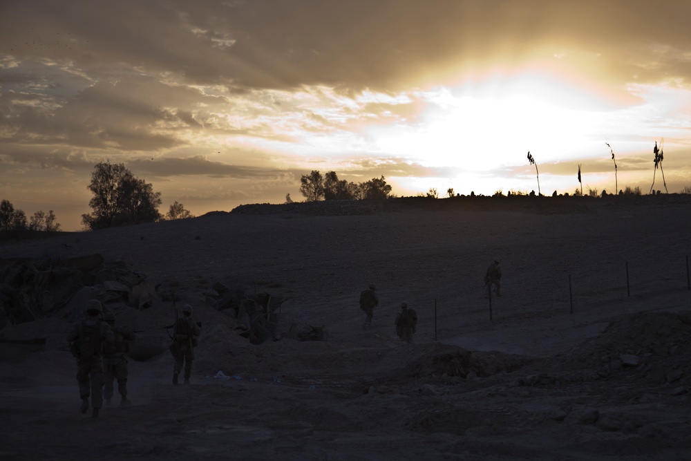 Patrol in Sangin