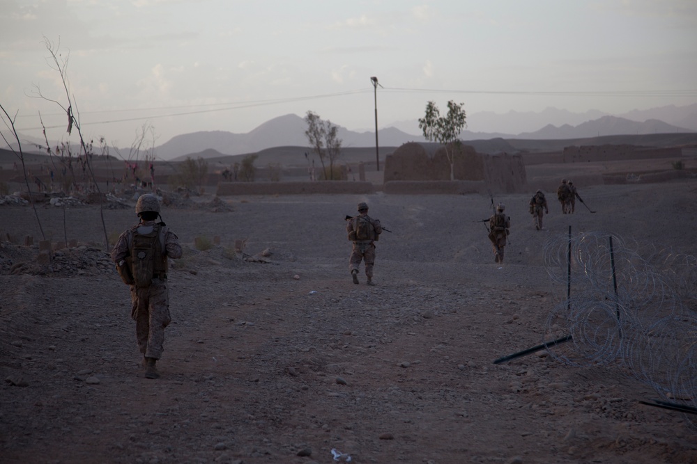 Patrol in Sangin