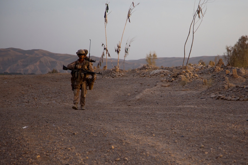 Patrol in Sangin