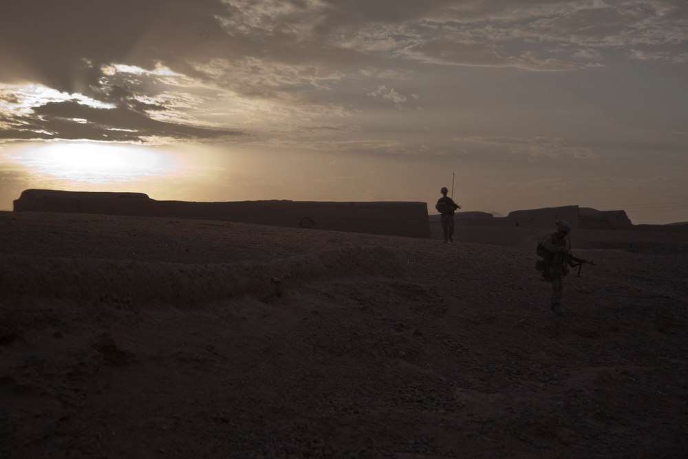 Patrol in Sangin