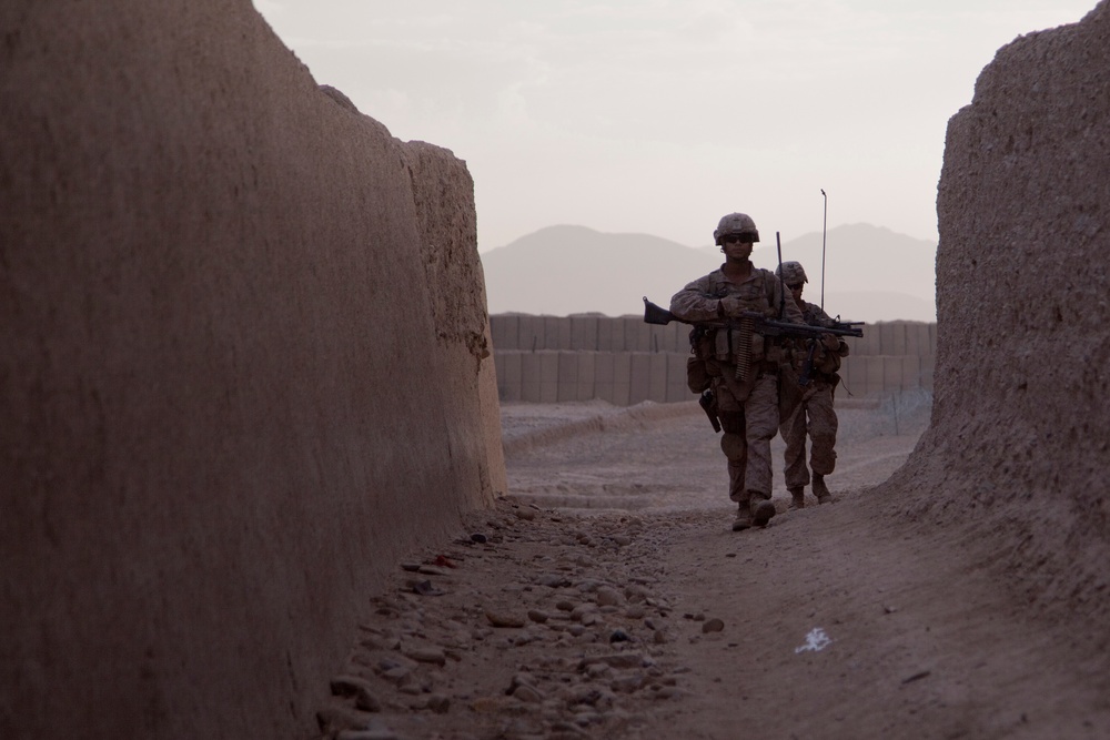 Patrol in Sangin