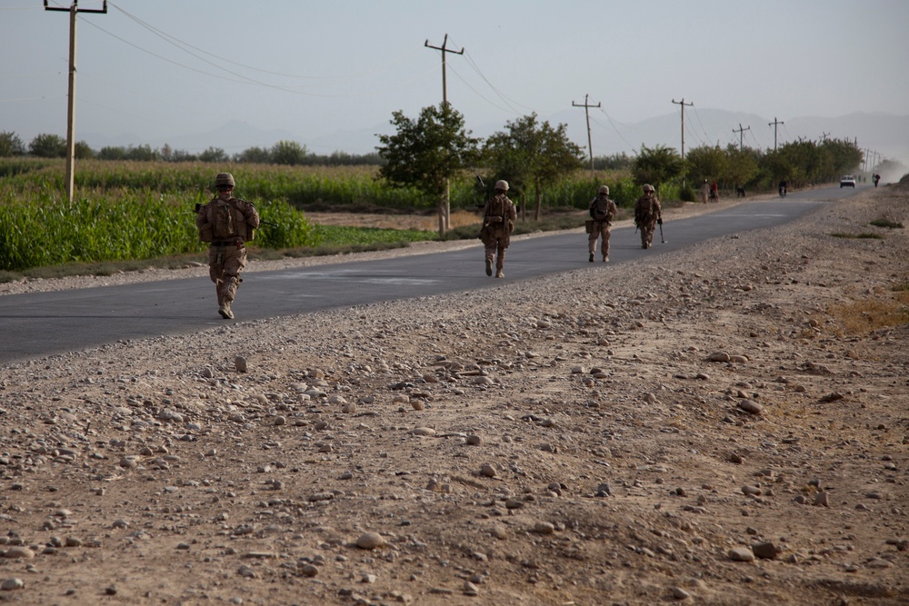 Patrol in Sangin