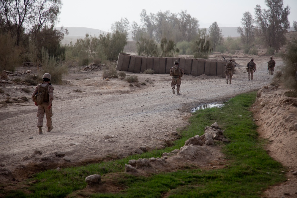 Patrol in Sangin