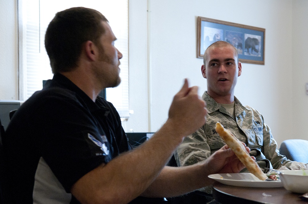 Members of American300 visit F.E. Warren