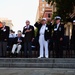 Wreath laying ceremony at the Navy Memorial