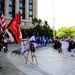 Wreath laying ceremony at the Navy Memorial