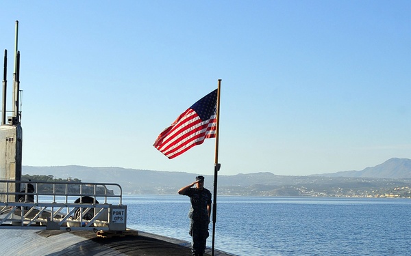 USS Florida visits Greece