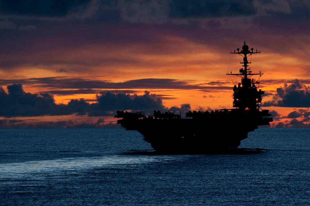 USS George Washington transits the Pacific
