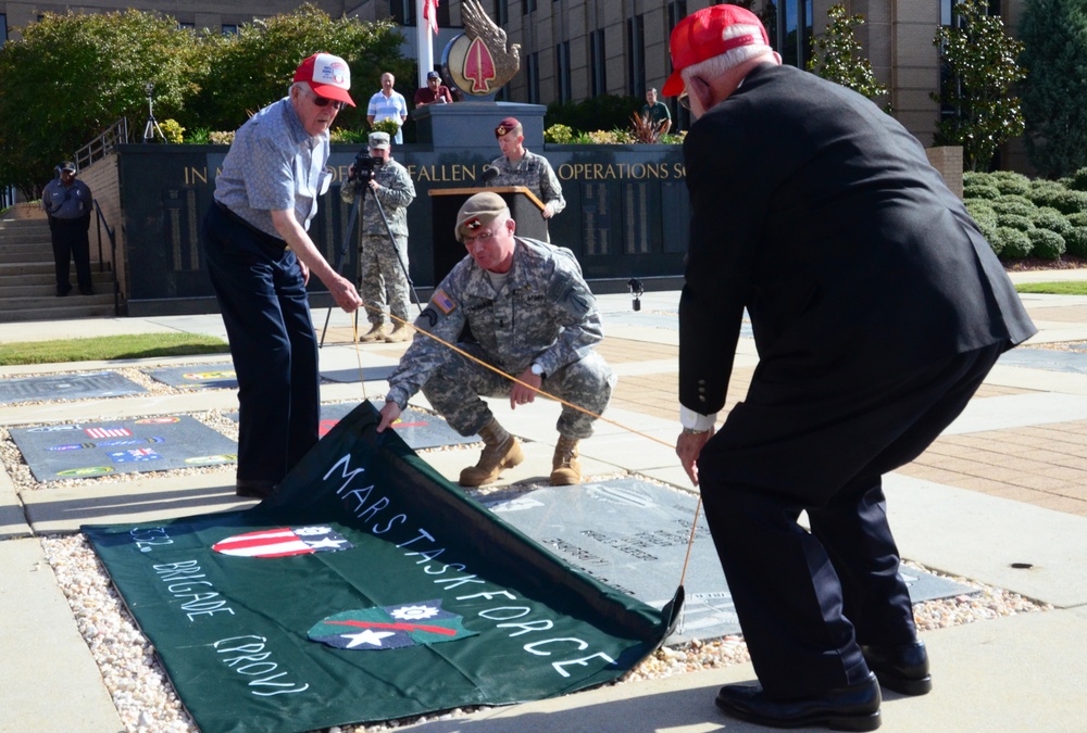 MARS Task Force dedicates Memorial Stone on Fort Bragg