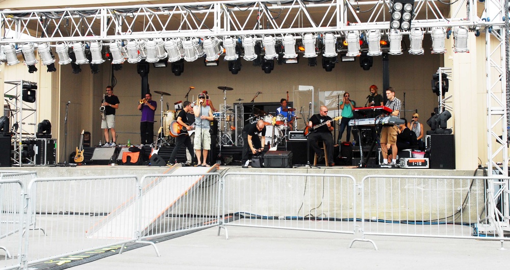 Lt. Dan Band performs a free public concert at the Fort Bragg Fairgrounds