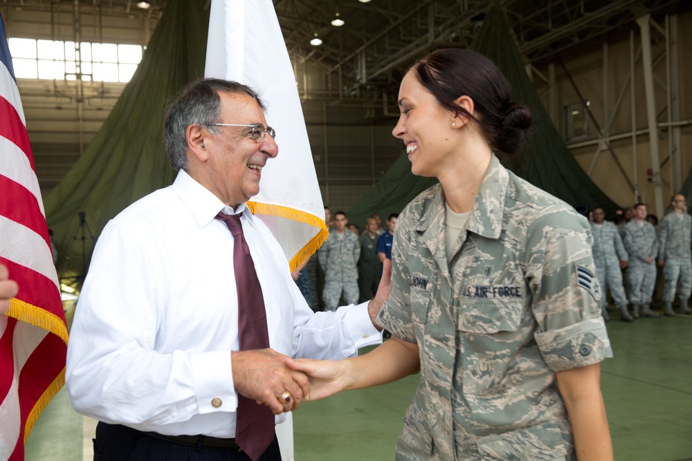 Secretary of Defense visits Yokota