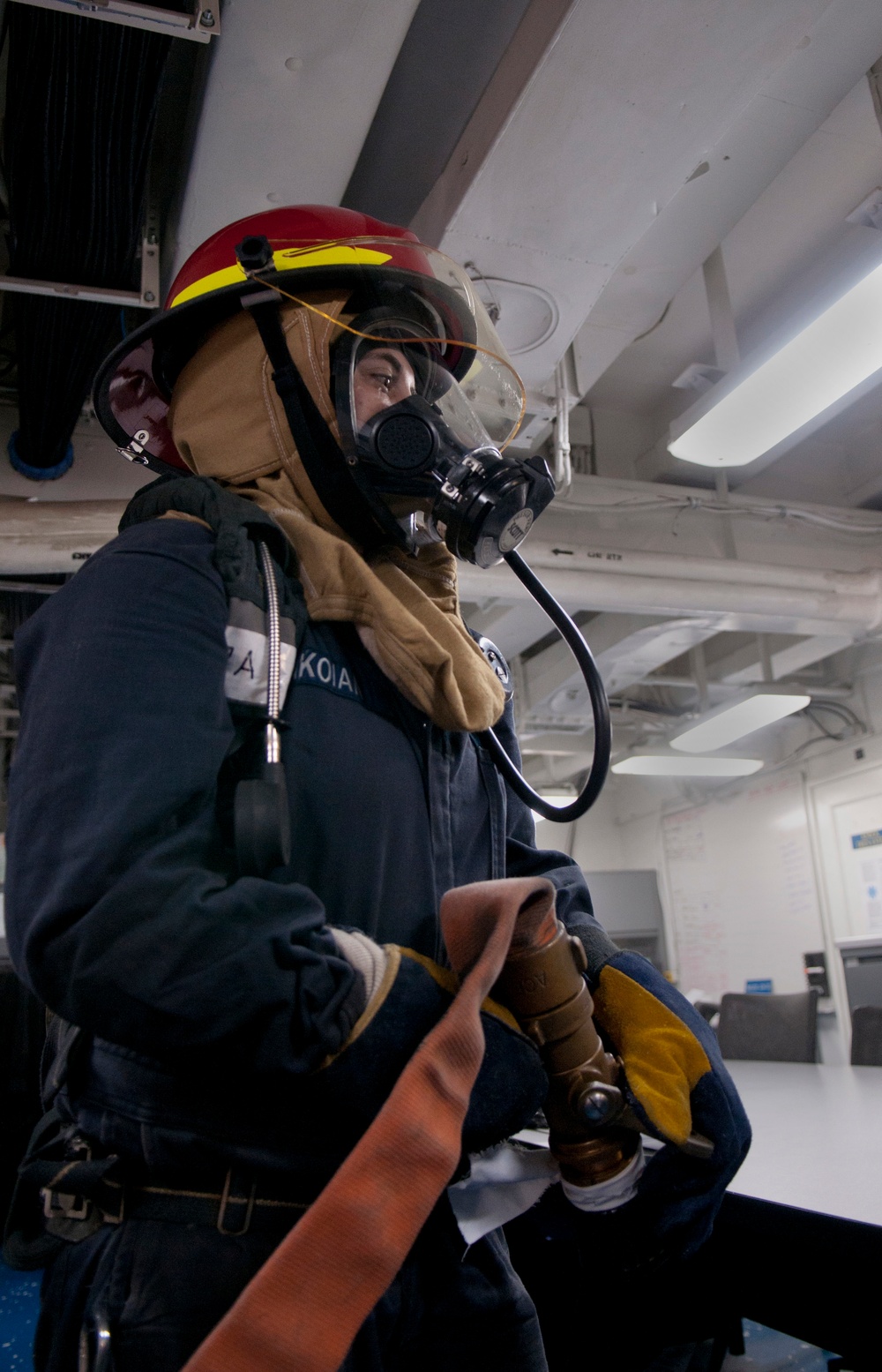 Peleliu conducts fire drill