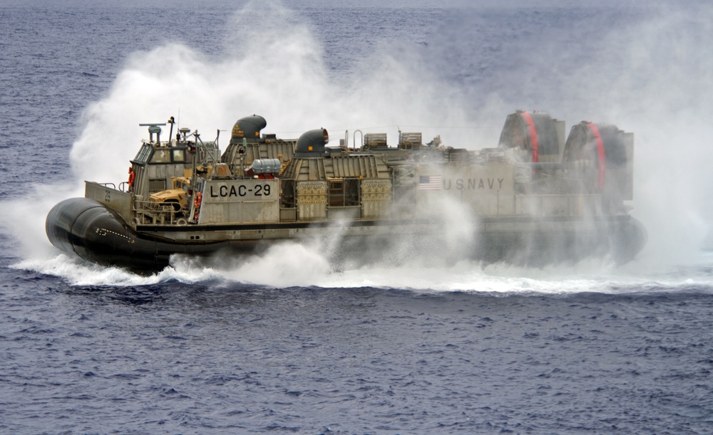 USS Bonhomme Richard well deck operations