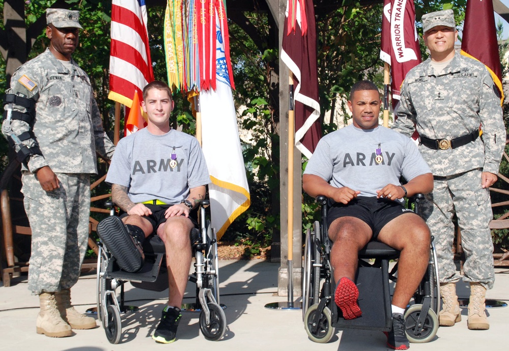Purple Heart ceremony honors wounded warriors