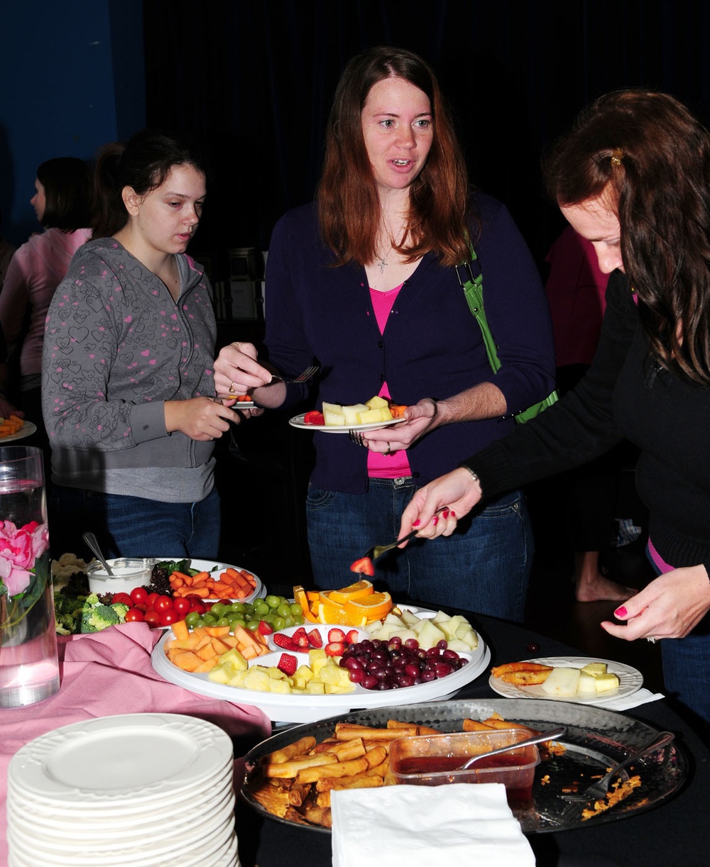 Spouses enjoy pampering at 'spa day'