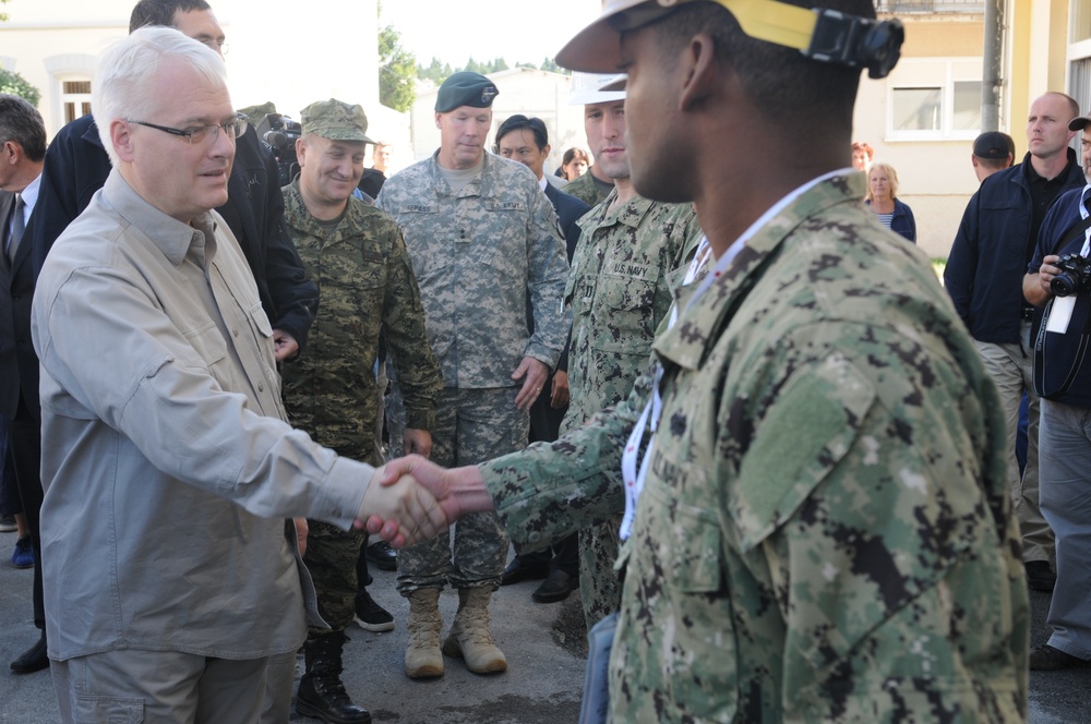 Croatian president visits kindergarten