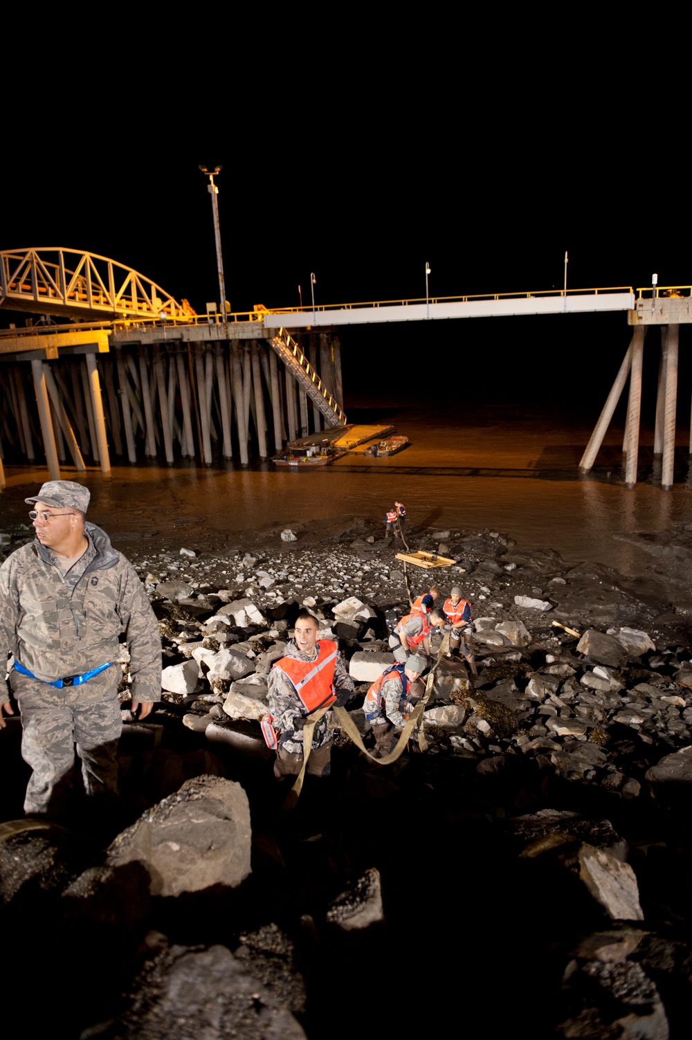 JBER airmen recover F-4 Fuel Tank from Port of Anchorage