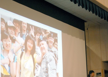 Area IV soldiers and students speak out in opposite languages