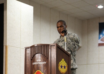 Area IV soldiers and students speak out in opposite languages