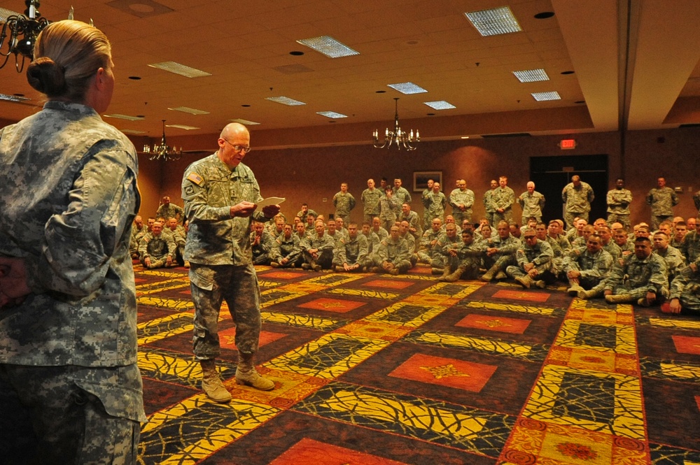 Support Battalion welcomes new leadership, says goodbye to history making sergeant major