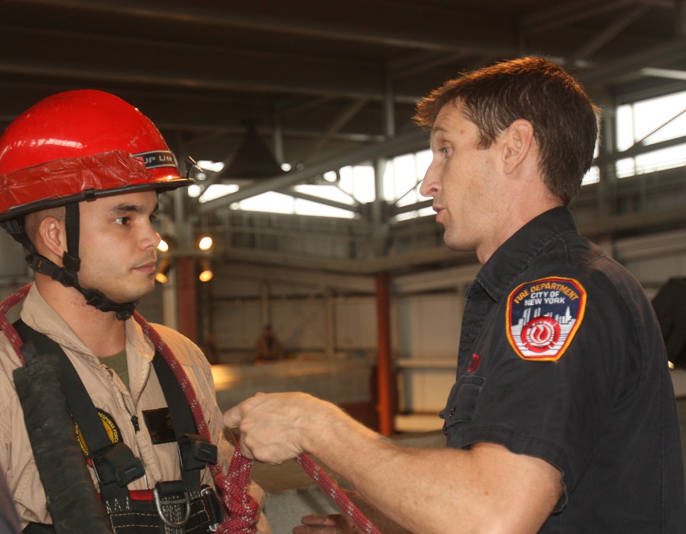 Marines Train with Fire Department New York