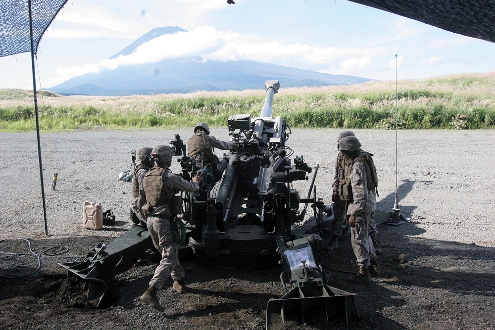Reserve battery maintains combat readiness at Fuji