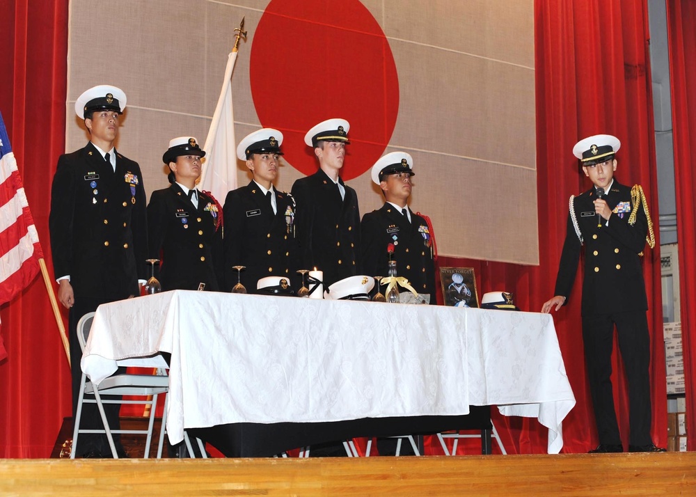 Nile C. Kinnick High School Navy Jr. Reserve Officers' Training Corps POW/MIA Recognition ceremony