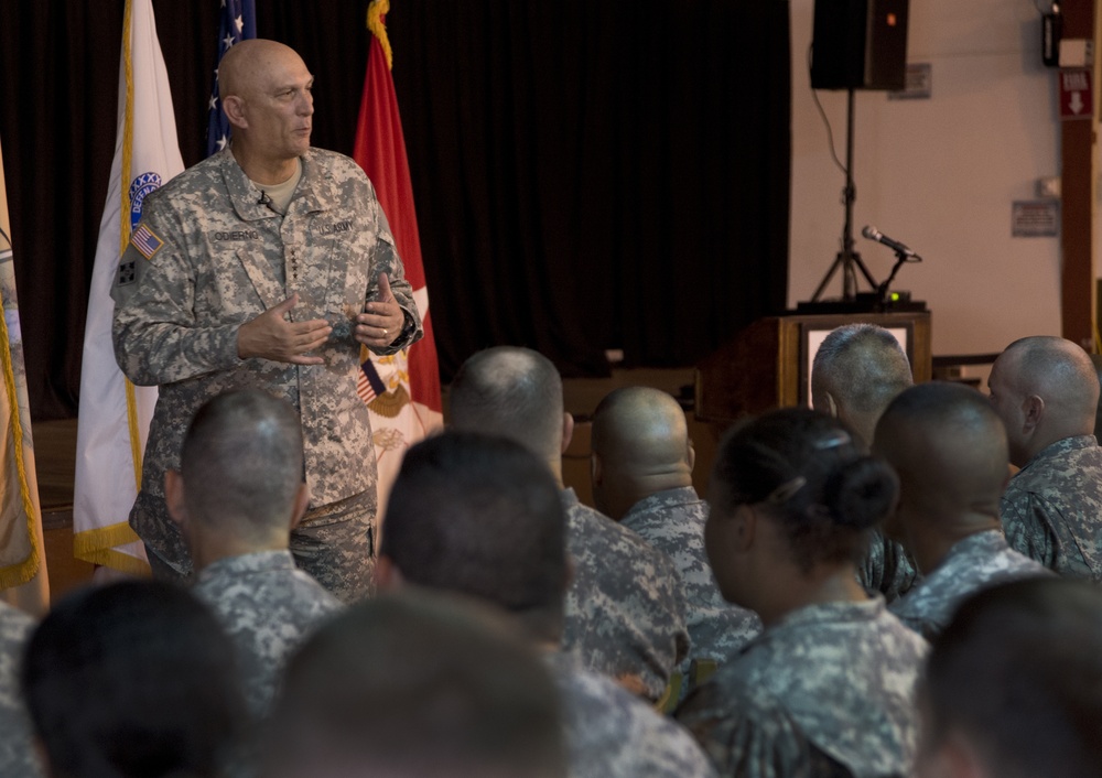 CSA visits Camp Lemonnier, hosts soldier call to express thanks, discuss Army future