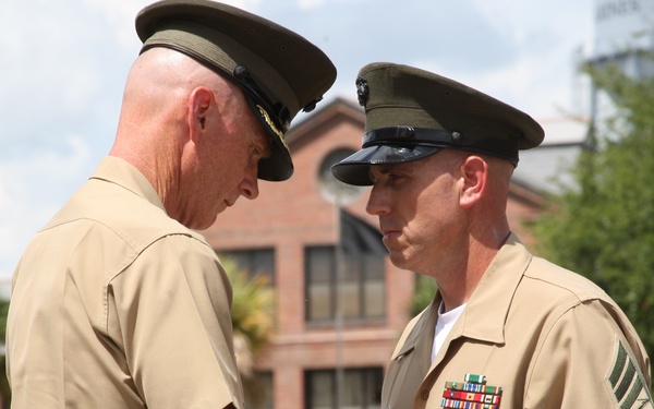 SSgt Richard Root Retirement H&amp;SBN MCRD PISC